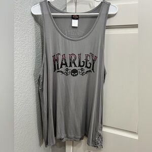 Harley-Davidson bling tank tribal skull design